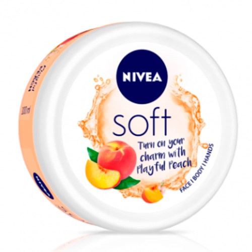 Creme Hidratante Nivea Soft Pêssego 97g