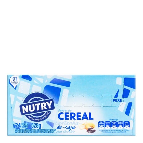 Barra de Cereal Nutri Castanha de Caju com Chocolate 22g