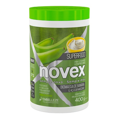 Creme de Tratamento Novex Embelleze Superfood Biomassa de Banana com Açucar Mascavo 400g