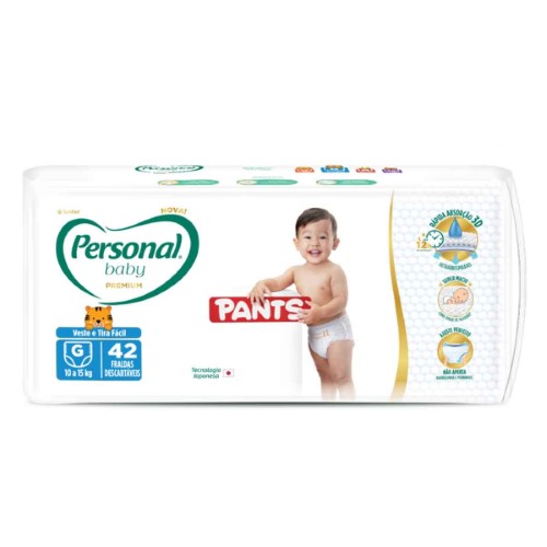 Fralda Personal Baby Premium Pants G - 42 Unidades