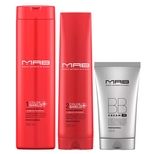 MAB Color Shield + BB Cream Kit - Shampoo + Condicionador Leave-in BB Cream