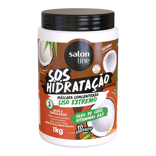 Máscara Concentrada Salon Line S.O.S Hidratação Liso Extremo 1kg