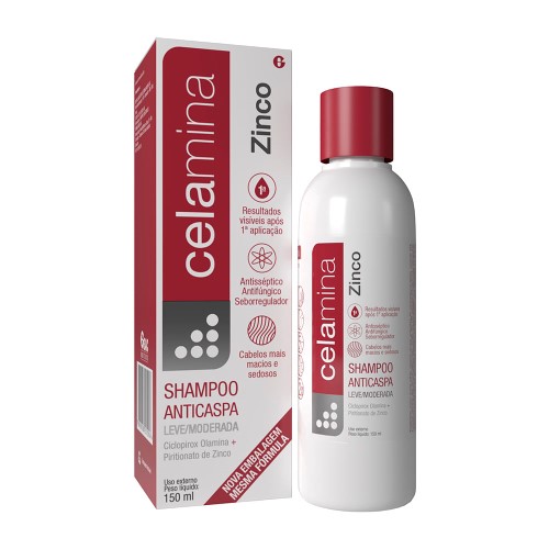 Celamina Zinco Shampoo com 150ml