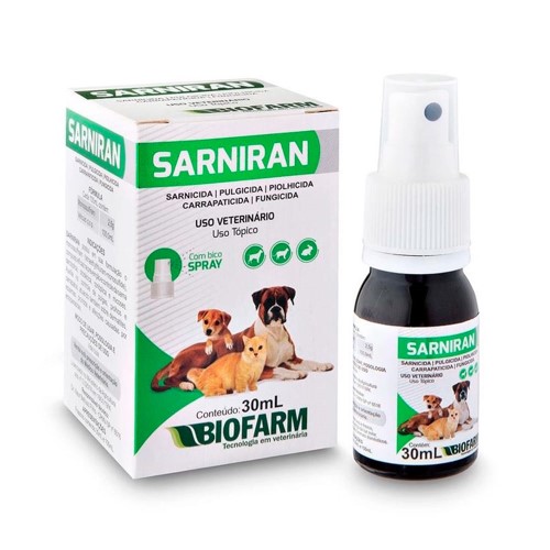 Sarniran para Cães e Gatos Uso Veterinário 100ml