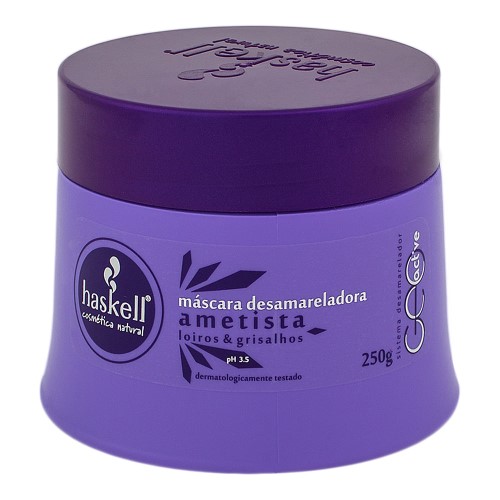 Máscara Desamareladora Haskell Geo Active Ametista com 250g