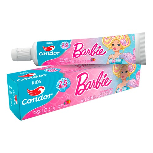 Gel Dental Condor Barbie 2-5 Anos 50g