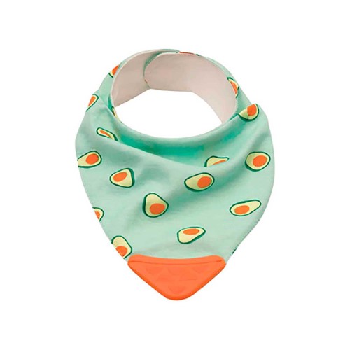 Bandana com Mordedor Buba Baby Frutti Avocado com 1 unidade