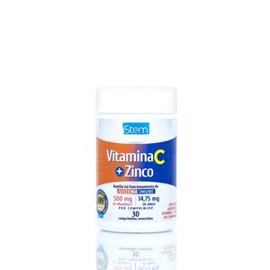 Vitamina C + Zinco Stem frasco com 30 comprimidos revestidos