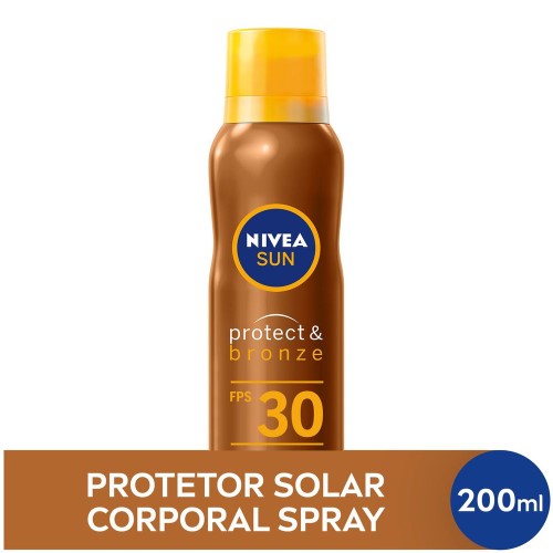 Protetor Solar Nivea Aerossol Protect Bronze Fps 30 200ml