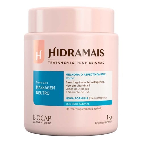 Creme para Massagem Hidramais Neutro 1Kg