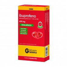 Ibuprofeno 400mg 10 Cápsulas Gel Mole Cimed Genérico