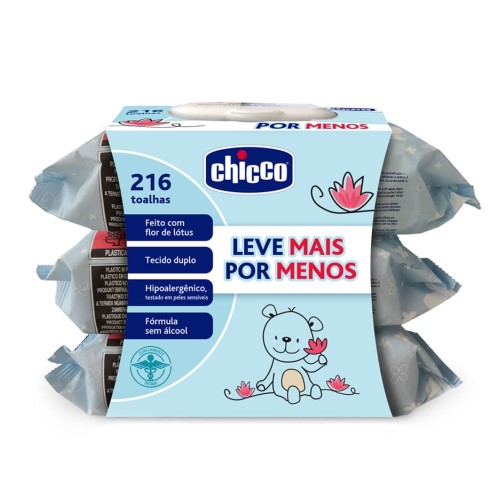 Lenço Umedecido Chicco 216 Unidades