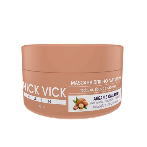 Máscara Brilho Natural Nick Vick Nutri com 200g