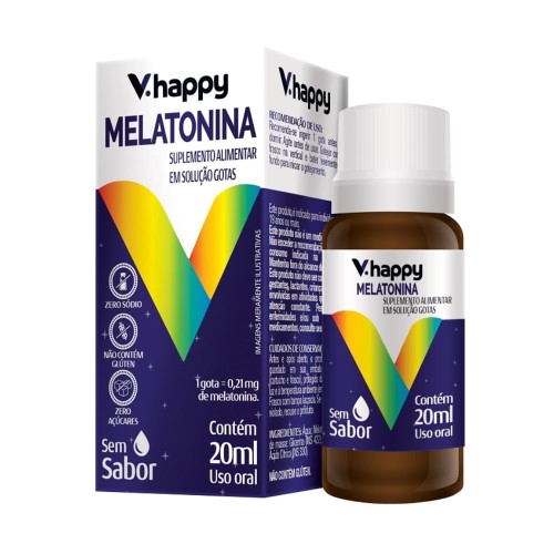 Suplemento Alimentar V.Happy Melatonina Em Solução Gotas 20ml