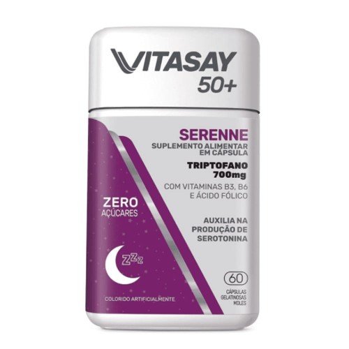 Suplemento Alimentar Vitasay 50+ Serenne 60 Cápsulas