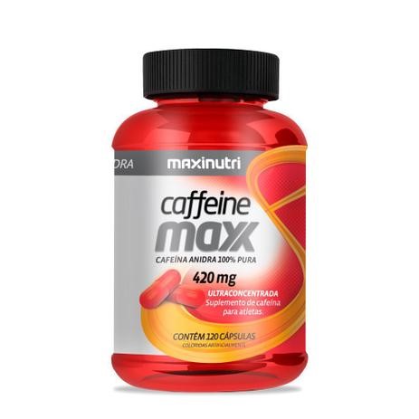 Suplemento Alimentar de Cafeína Caffeine Maxx 420mg Maxinutri - 120 Cápsulas