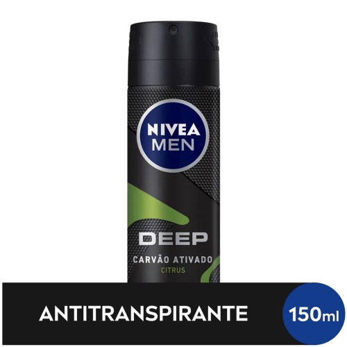 Desodorante Antitranspirante Aerosol NIVEA Men Deep Citrus 150ml