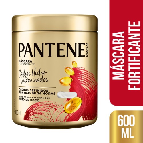 Máscara Fortificante Pantene Cachos Hidra-Vitaminados com 600ml