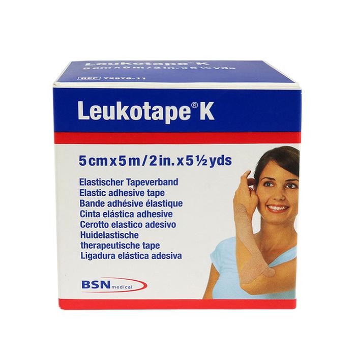 Fita de Kinésio Bandagem Adesiva Leukotape K Azul 5cmx5m