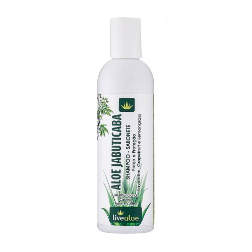 Shampoo e Sabonete Multifuncional Natural Aloe Jabuticaba 240ml – Livealoe