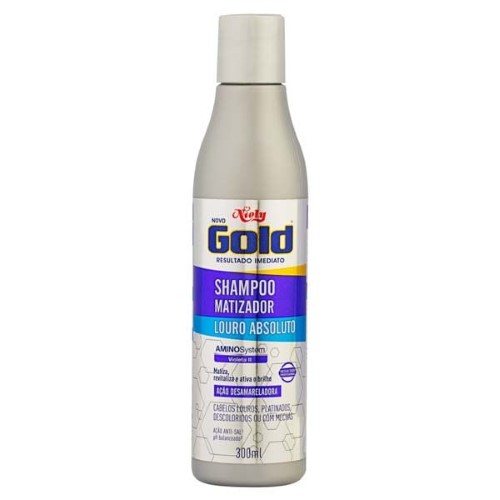 Shampoo Matizador Niely Gold Louro Absoluto 300ml