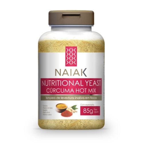 Levedura Nutricional Nutritional Yeast Cúrcuma Hot Mix Naiak