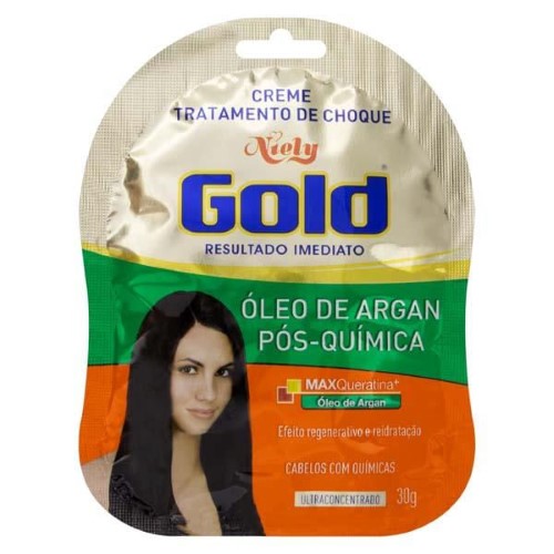 Sachê Niely Gold Tratamento Choque Pós Quim 30G - Niely Gold