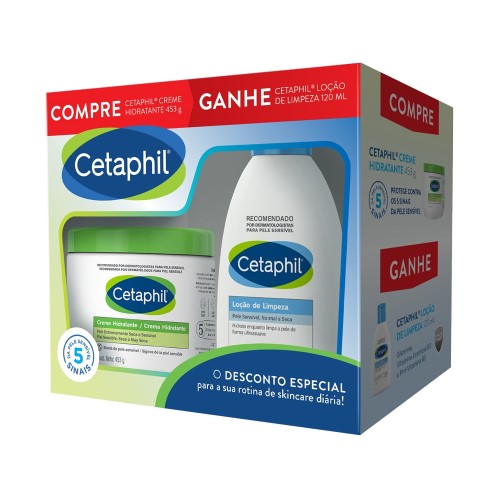 Cetaphil Kit Creme Hidratante + Loção de Limpeza