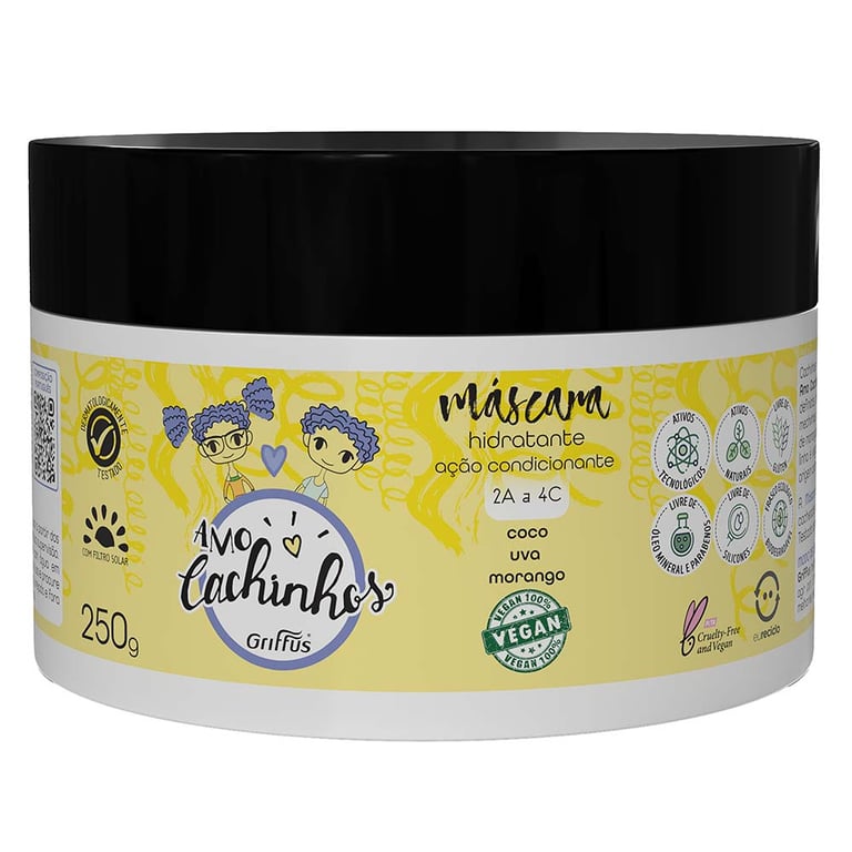 Griffus Amo Cachinhos - Máscara Capilar 250g