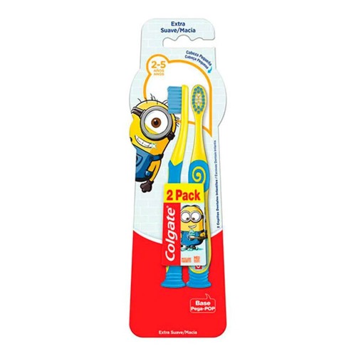 Escova Dental Infantil Colgate Minions 2 - 5 ano 2 Unidades