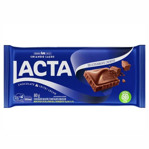 Chocolate Lacta Ao Leite 80g