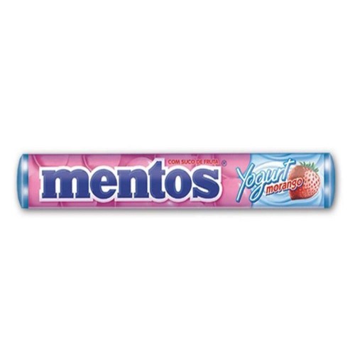 Mentos Yogurt Morango C/ 14 Unidades