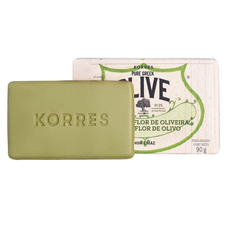 Sabonete em Barra Korres Pure Greek Olive Óleo de Oliva e Flor de Oliveira 90g