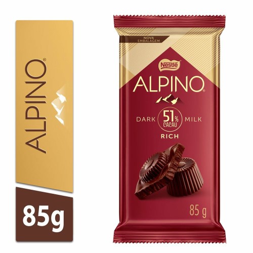 Chocolate Alpino Dark Milk 51% 85g