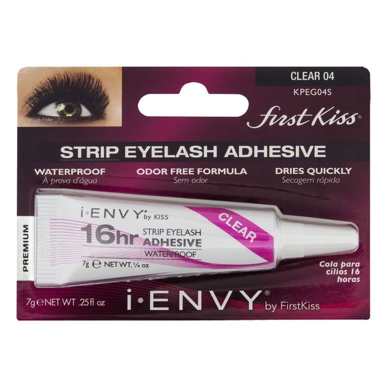 Cola para Cílios 16hr Strip Eyelash Adhesive Waterproof First Kiss - Cola para Cílios Postiços