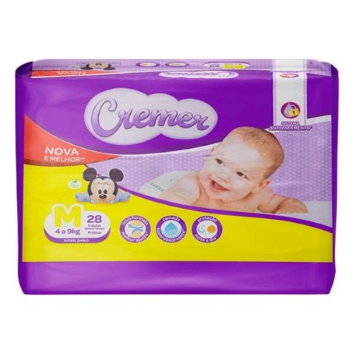 Fralda Cremer Disney Baby M - 28 Unidades