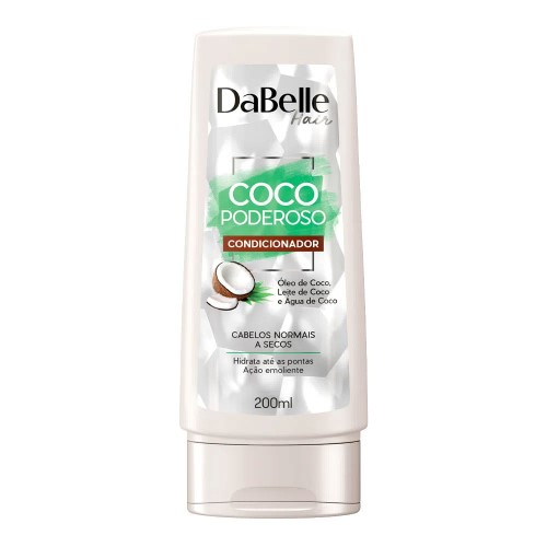 Condicionador Dabelle Coco Poderoso Cabelos Normais a Secos 200ml