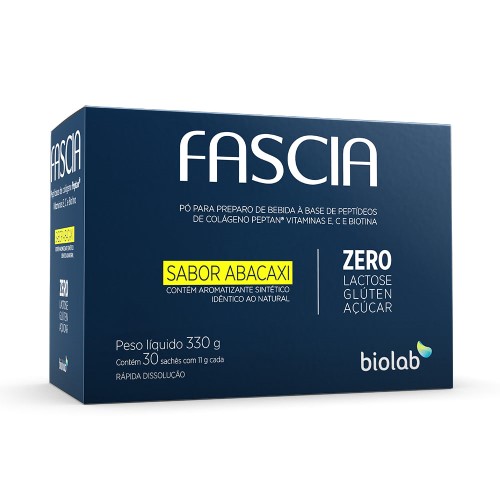 Fascia Sabor Abacaxi Biolab 30 Sachês