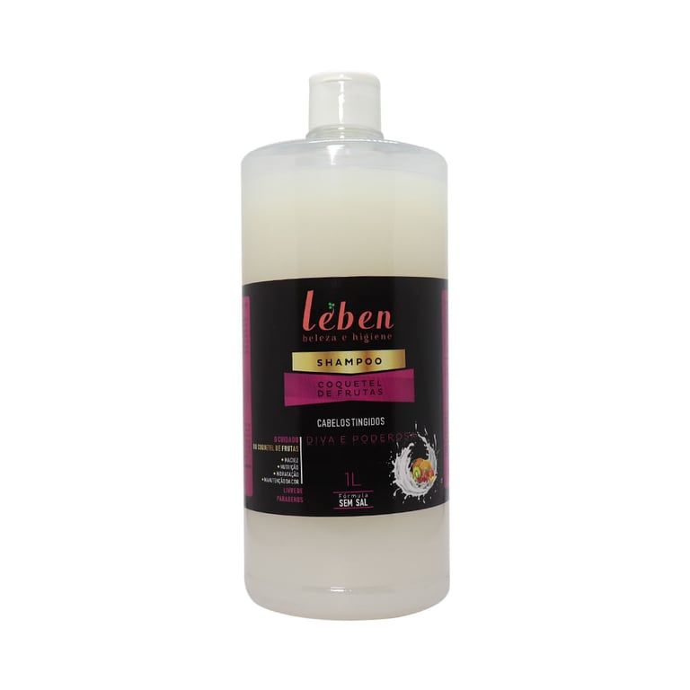 Shampoo Leben Coquetel de Frutas de 1L