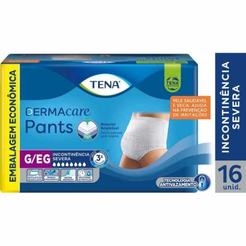 Roupa Íntima Tena Pants Dermacare G/EG 16 unidades