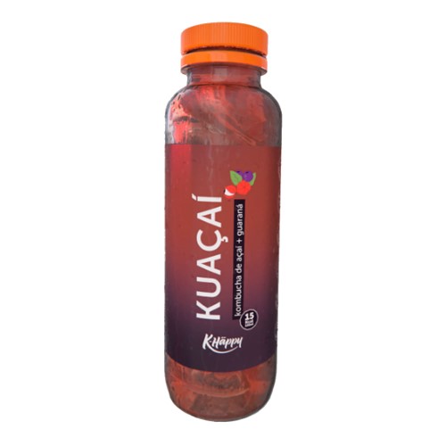 Chá Kombucha KHappy Kuaçaí Açaí + Guaraná 355ml