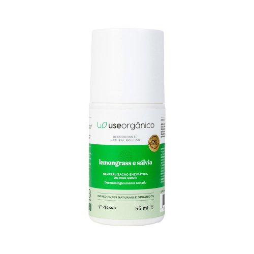 Desodorante Natural Lemongrass e Sálvia 55ml - Use Orgânico