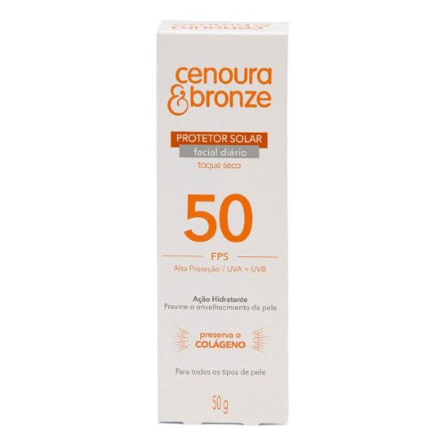 Protetor Solar Facial Cenoura & Bronze Fps50 50g