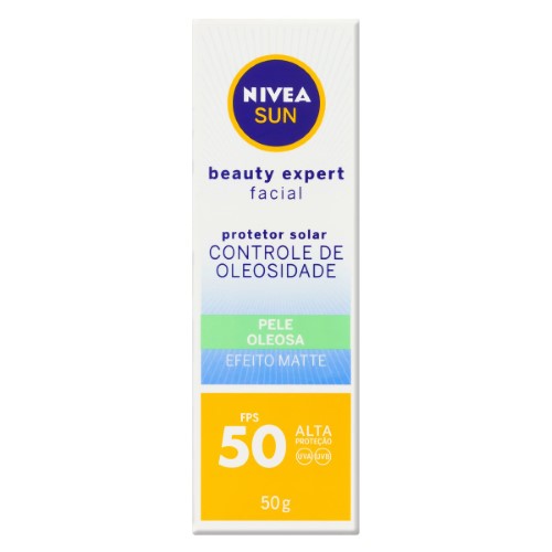 Protetor solar Nivea Sun Facial Beauty Controle de oleosidade FPS50 50g