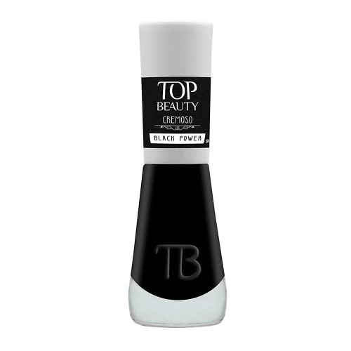 Esmalte Top Beauty Cremoso Cor Black Power 9ml