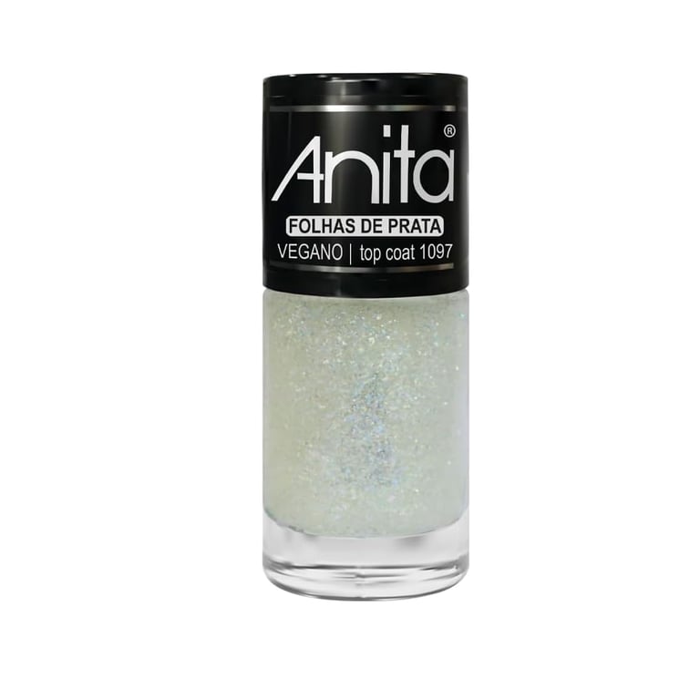 Esmalte Anita Top Coat Folha De Prata 10ml