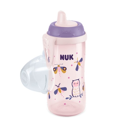 Copo Antivazamento Kiddy Cup Brilha no Escuro 300ml Rosa NUK