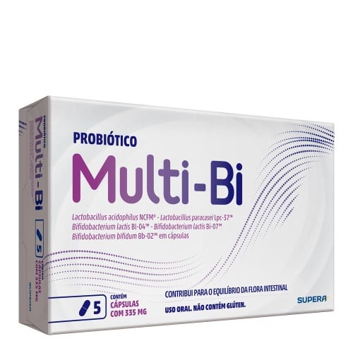 Probiótico Multi-Bi com 5 Cápsulas