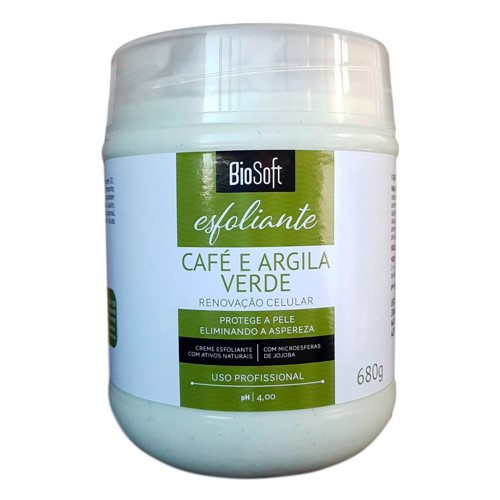 Creme Para Massagem Corporal Bio Soft Esfoliante Café E Argila 680g