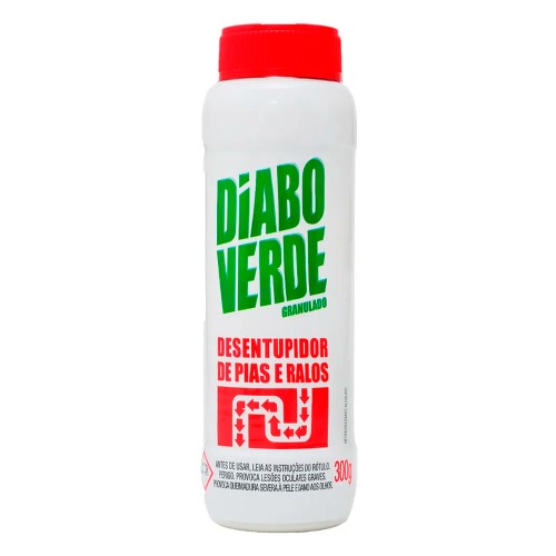 Desentupidor de Pias e Ralos Diabo Verde 300g